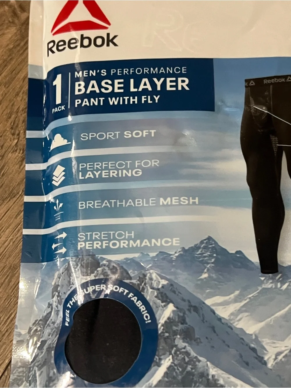 2 Reebok Base Layer Pants With Fly Size 2XL New